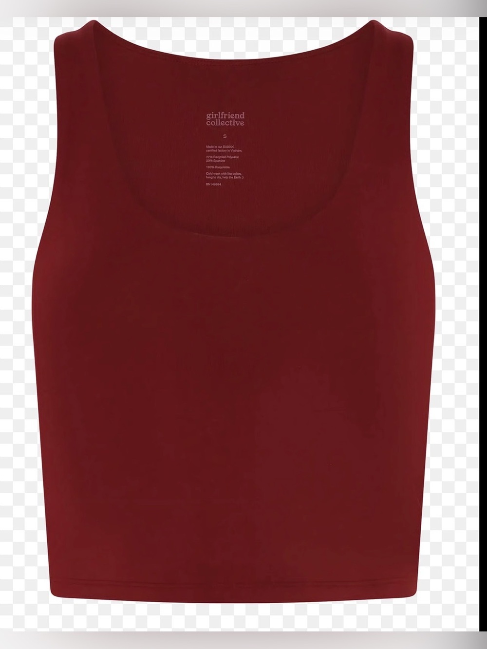 Girlfriend Collective Luxe Scoop Tank , Medium